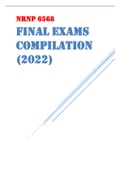 NRNP 6568 FINAL EXAMS COMPILATION (2022) - WALDEN UNIVERSITY