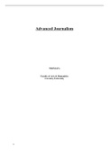 Advanced Journalism 7005MAPA Stories and Features