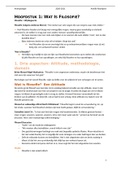 Samenvatting Wijsbegeerte&semi; handboek &plus; lesnotities
