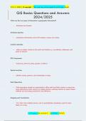 GIS Questions and Answers 2024&sol;2025
