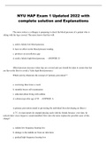 NYU HAP Exam 1 Updated 2022 with complete solution with Explanations// A+