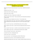 WGU Pathophysiology&vert; 245 QUESTIONS&vert; WITH COMPLTE SOLUTIONS