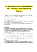 ITIL 4 Foundation Practice Exam with Rationale 2022