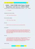 LNHA - NAB CORE NHA Study Guide Questions and Answers 2024&sol;2025