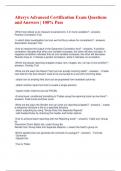 Alteryx Advanced Certification Exam Questions  and Answers &vert; 100&percnt; Pass