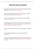  PUBH 302 EXAM 3 GALLOWAY QUESTIONS AND ANSWERS 2024