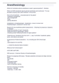 Anesthesiology