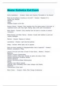 Master Esthetics Exit Exam 2024-2025 Questions and Answers