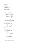 Exam (elaborations) MAT1512 - Calculus A (MAT1512)  Calculus: Early Transcendentals, ISBN: 9780538497909