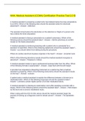 NHA&colon; Medical Assistant &lpar;CCMA&rpar; Certification Practice Test 2&period;0 B