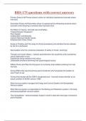 BHS 175 questions with correct answers