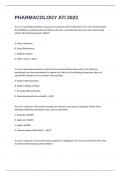 PHARMACOLOGY ATI 2023