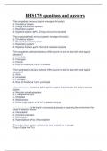 BHS 175 questions and answers