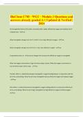 BioChem C785 - WGU - Module 3 Questions and answers already graded A&plus;&vert; Updated & Verified &vert; 2024