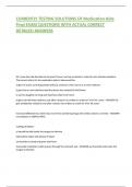  Medication Aide  Final EXAM QUESTIONS WITH ACTUAL CORRECT  DETAILED ANSWERS