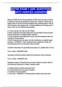 MATSE EXAM 1 &lbrace;200- QUESTIONS WITH VERIFIED ANSWERS