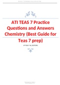 ATI TEAS 7 Practice Questions and Answers Chemistry (Best Guide for Teas 7 prep)