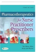  3rd Edition Pharmacotherapeutics for Nurse Practitioner Prescribers |TEST BANK|