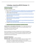 Volledige uitwerking BOKS module 13 &lpar;AVAG&rpar;