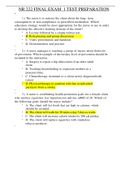 NR 222 FINAL EXAM 1 – QUESTION AND ANSWERS (Graded A+)