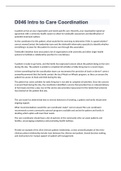   WGU D046 Intro to Care Coordination exam 2022&sol;2023 with 100&percnt; correct answers