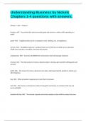 Understanding Business by Nickels Chapters 1-4 questions with answers&period;