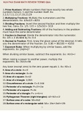 NLN PAX EXAM MATH REVIEW TERMS QUESTIONS AND ANSWERS GRADED A&plus;