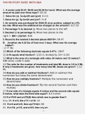 PAX RN STUDY GUIDE  MATH QUESTIONS AND ANSWERS GRADED A&plus;
