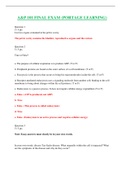 PORATGE LEARNING A&P 101  FINAL EXAM TEST QUESTIONS AND ANSWERS TO BOOST YOUR GRADES &period;