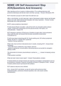 NBME UW Self Assessment Step 2CK&lpar;Questions And Answers&rpar;