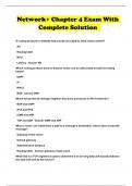 Network&plus; Chapter 4 Exam With Complete Solution 