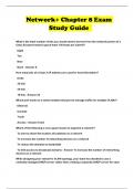 Network&plus; Chapter 8 Exam Study Guide 