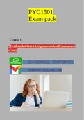 PYC1501 Exam pack 2022