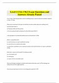 Level 1 CSA 178&period;2 Exam Questions and Answers Already Passed