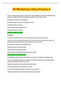ATI RN Nutrition Online Practice A