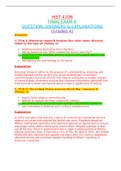 HIST 410N FINAL EXAM 4 QUESTION, ANSWERS & EXPLANATIONS (Graded A)