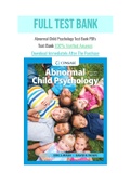 Abnormal Child Psychology Test Bank PDFs