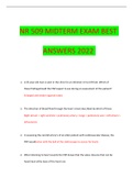 NR 509 MIDTERM EXAM BEST ANSWERS 2022 