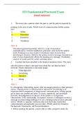 ATI Fundamental Proctored Exam (Detail Solutions)