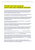 PHI 208 Final exam study set QUESTIONS AND ANSWERS 2022&sol;2023