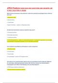 APEA Predictor EXAM 2024-2025 QUESTIONS AND ANSWERS 100  &percnt; PASS SOLUTION A&plus; GRADE