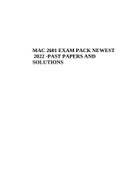 MAC2601 - Principles Of Management Accounting EXAM PACK NEWEST  2022 -PAST PAPERS AND SOLUTIONS.