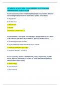 ATI MENTAL HEALTH 2023 - EXAM 2024-2025 QUESTIONS AND  ANSWERS 100 &percnt; PASS A&plus; GRADE