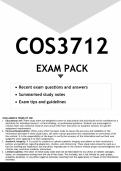 COS3712 EXAM PACK 2026 - DISTINCTION GUARANTEED
