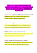 WGU C232&colon; Introduction to Human Resources Assessment Questions and Answers &vert; Latest Update &vert; 2024&sol;2025 &vert;  Graded A&plus;