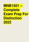 MNB1501 - Complete Exam Prep For Distinction 2022