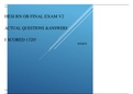 HESI RN OB FINAL EXAM V2 ACTUAL QUESTIONS &ANSWERS I SCORED 1320!