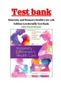 Test Bank for Maternity and Womens Health Care 12th Edition Lowdermilk &vert;ISBN&colon;978-0275972264&vert;Chapter 1-37&vert;Complete Guide A&plus;