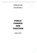 Taxation and public finance
