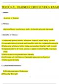 Personal Trainer Certification Exam Questions and Revised Correct Answers & Rationales &lpar;2024 &sol; 2025&rpar; 100&percnt; Guarantee Pass 